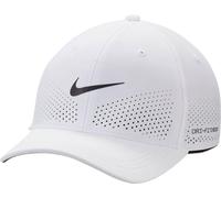 Nike Dri-Fit ADV Rise FB5633-100 Casquette texturée Swooshflex, Blanc/Anthracite/Noir, Taille M/L