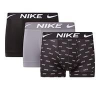 Nike Dri-Fit Esmicro Lot de 3 Boxers pour Homme, avec Logo imprimé, Gris Froid/Noir, Taille M