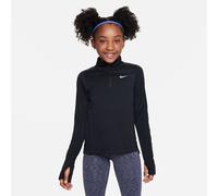Haut 1 2 zip nike dri fit noir fille