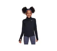Haut 1 2 zip nike dri fit noir fille