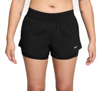 Nike Dri-Fit One Mid Rise 2in1 3in Shorts Femmes-noir, blanc XL