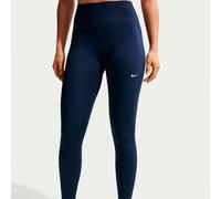 Collant long nike one seamless front bleu femme