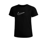 Nike - Kid's One Fitted Dri-Fit Short-Sleeve Top - T-shirt technique - XS - black / white