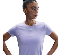 Haut à manches courtes Dri-FIT Nike One Classic pour femme Lilac Ice/Blanc M (FR 42-44)