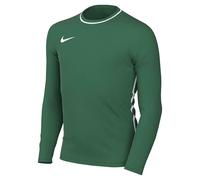 Nike Dri-Fit Park Haut De Foot À Manches Longues Et Col Ras-du-Cou pour Enfant, Pine Green/White/White, HM7170-302, XS
