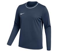 Nike Dri-Fit Park Haut De Foot À Manches Longues Et Col Ras-du-Cou pour Femme, Midnight Navy/White/White, HM7167-410, M