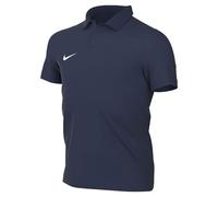 Nike Dri-Fit Park Polo De Foot À Manches Courtes avec Ouverture À Boutons 1/4 De Longueur pour Enfant, Midnight Navy/White, IB1195-410, M
