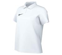 Nike Dri-Fit Park Polo De Foot À Manches Courtes avec Ouverture À Boutons 1/4 De Longueur pour Femme, White/Black, IB1172-100, M