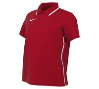 Nike Dri-Fit Park Polo De Foot À Manches Courtes avec Ouverture À Boutons 1/4 De Longueur pour Femme, University Red/White/White, HM7150-657, XS