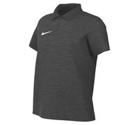 Nike Dri-Fit Park Polo De Foot À Manches Courtes avec Ouverture À Boutons 1/4 De Longueur pour Femme, Charcoal Heathr/White, IB1172-071, S