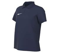 Nike Dri-Fit Park Polo De Foot À Manches Courtes avec Ouverture À Boutons 1/4 De Longueur pour Femme, Midnight Navy/White, IB1172-410, S