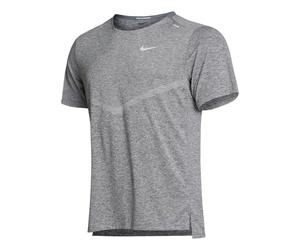 Nike Dri-Fit Rise 365 Maillot De Course Hommes-Gris,Argent, Taille S