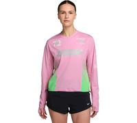 Nike Dri-FIT Swift Manches Longues Femmes M Rose/Vert