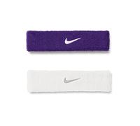 Nike Bandeau de sport Dri-FIT Swoosh 2.0 Blanc/Argent