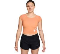 Nike Dri-FIT Swoosh Tempo T-Shirt Femme L Orange
