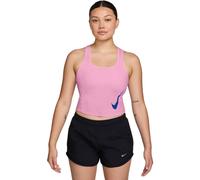 Nike - Women's Tempo Swoosh Run Dri-Fit Tank - Débardeur - M - pink rise / reflective silver / old royal