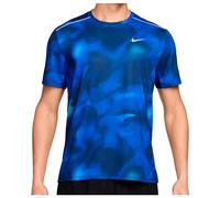 Nike - Dri-Fit UV Miler AOP S/S - T-shirt de running - S - midnight navy / reflective silver