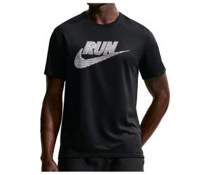 Nike - Dri-Fit UV Miler Run Energy S/S - T-shirt de running - XL - black / white