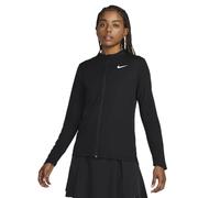 Nike Dri-FIT Veste de golf à fermeture éclair intégrale anti-UV UPF 40+ pour femme Noir Taille S, noir, Small