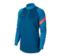 Nike Dry Acd20 Dril Top Sweatshirt Femme Sweatshirt Femme Industrial Blue/Laser Crimson FR : L (Taille Fabricant : L)