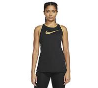 Nike Dry Dfc Glam Dunk Debardeurs T-Shirt Femme Black/Metallic Gold/Metallic G FR: M (Taille Fabricant: M)
