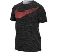 Nike Dry DFC Swoosh Energy T-Shirt Homme, Black/White, FR : L (Taille Fabricant : L)