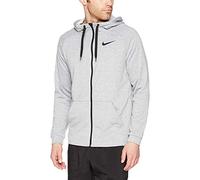 Nike Dry Full Zip Fleece, Veste à capuche Homme, Gris (Dark Grey Heather/Black), XL