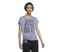 Nike Dry Top Tie Pp1 Sprkle T-Shirt Femmes T-Shirt Femme World Indigo/Black FR : L (Taille Fabricant : L)