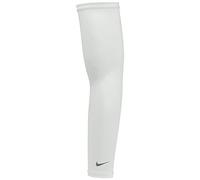 Nike Dri-Fit UV Lightweight Manchons de course à pied Protection solaire, Blanc., L-XL