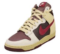 Nike Dunk High 1985 Femme Grey Burgundy Baskets Mode - 38.5 EU
