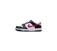 Nike Dunk Low (GS) Baskets Enfants et Garçons, Blanc noir fuchsia, 38.5 EU
