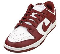 Nike Homme Dunk Low Retro Sneaker, White Redwood Gym Red, 42 EU