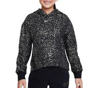 Nike DV3225-010 G NSW FLC Hoodie AOP WC Sweatshirt Unisex Black/Metallic Gold Taille L