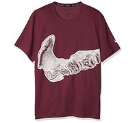 NIKE DV9263-653 M NK DF UV Run DVN Miler SS GX T-Shirt Homme Rosewood/Phantom/Reflective Silv Taille M