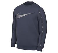 Nike DX2029-437 M NSW Repeat SW FLC Crew BB Sweatshirt Homme Thunder Blue/MTLC Cool Grey Taille M