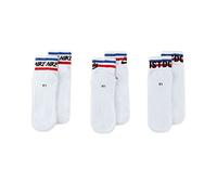 NIKE DX5080-100 Everyday Essential Socks Unisex White/Black/Game Royal/University Red XL