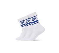 Nike - Sportswear Dri-Fit Everyday Essential Crew Socks - Chaussettes multifonctions - Unisex S - EU: 34-38 - white / game royal / game royal
