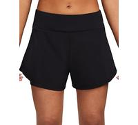 NIKE DX6022-010 W NK Bliss DF Mr 3IN 2N1 Short Shorts Femme Silv Noir/réfléchissant Taille S