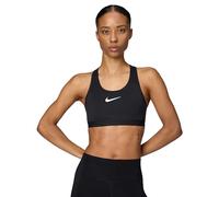 NIKE Soutien-gorge de sport 'SWOOSH' noir / blanc, Taille XS