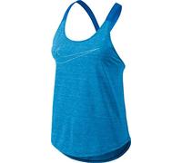 Nike Elastika Keyhole Débardeur Femme, Light Photo Blue/Heather/Photo Blue, FR : L (Taille Fabricant : L)