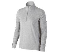 Nike Element Half-Zip Haut Manches Longues Femmes-Gris Clair,Argent XL