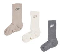 Nike Elevated Crew 3 Pack Unisexe - Chaussettes, Blanc - Taille 42 - 46 - Coton White 42 - 46