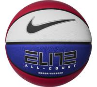 Nike Elite All Court 8P 2.0 N.100.4088.619.07 Ballon de Basket dégonflé en Caoutchouc et Cuir synthétique Rouge/Bleu Royal/Argent métallisé/Noir Taille 7