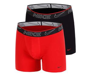 Nike Elite Cotton Stretch Caleçon Pack De 2 Unités Hommes-Noir,Rouge, Taille S
