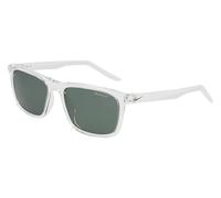 Nike EMBAR P FV2409 900 Clear/Polar Green Sunglasses Unisex Iniettato, Square, 56