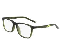 Nike Enfant NIKE 5543 302 Montures optiques Bio-inject Vert opaque Carré Normale Photochromatique