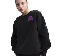 Nike England Phoenix Fleece Crew Sweater Womens Noir/Violet 10 (S) Female