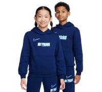 Nike Erling Haaland Club Enfant - Sweats à capuche, Bleu - Taille 128 - 137 CM - Jersey de coton Blue 128 - 137 CM
