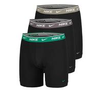 Nike Essential Cotton Stretch Caleçon Pack de 3 Hommes - vert olive, Taille S