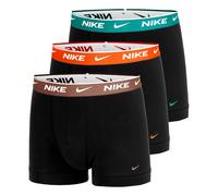 Nike Essential Cotton Stretch Trunk Caleçon Pack de 3 Hommes - noir, orange